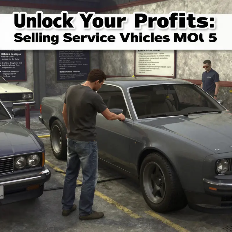 Step-by-step guide on selling service vehicles in GTA 5.