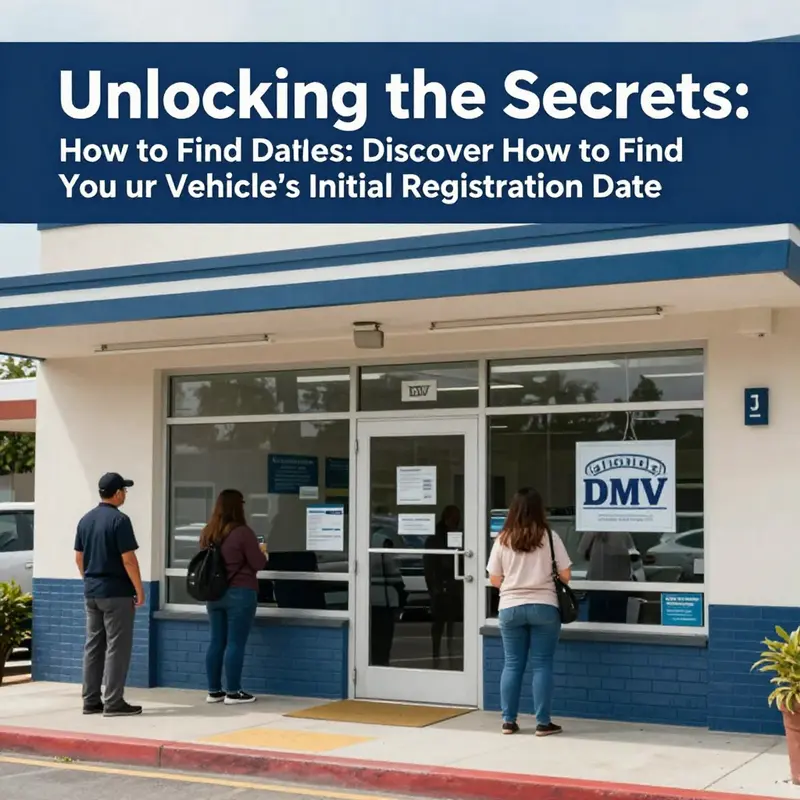 A vehicle registration certificate as a key document for identifying the first registration date.