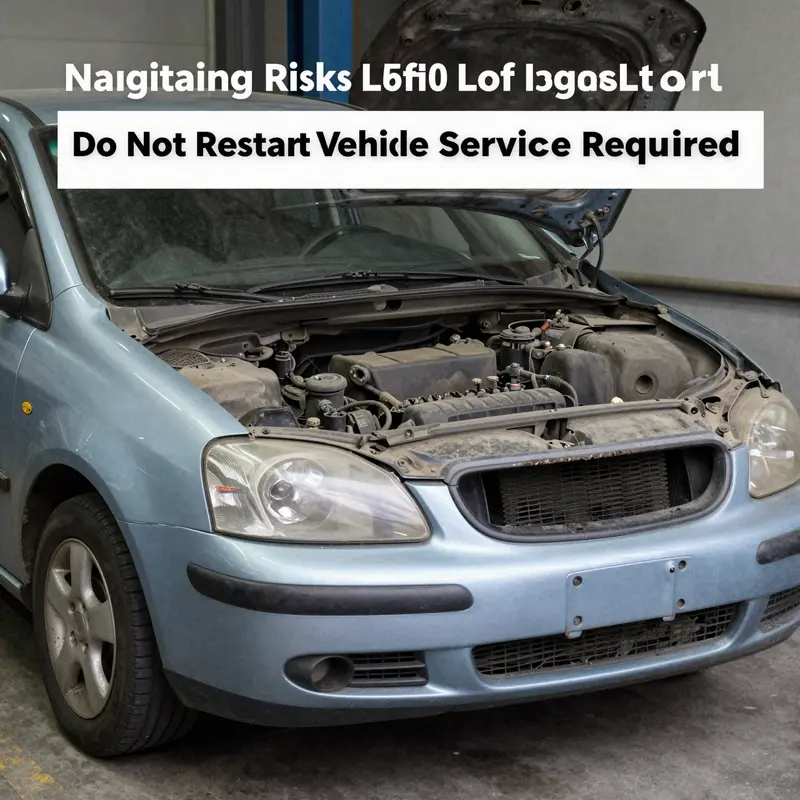 A worried driver observing vital alerts on their dashboard, representing the immediate actions required.