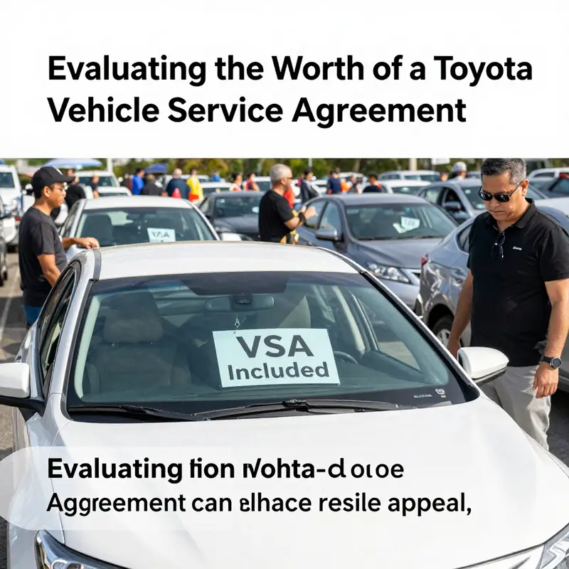 Family evaluating the advantages and disadvantages of Toyota’s Vehicle Service Agreement at home.