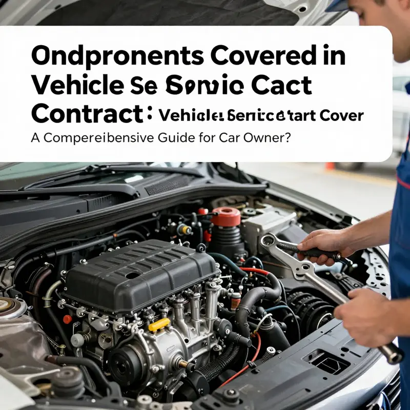 A mechanic examining key components covered by vehicle service contracts.