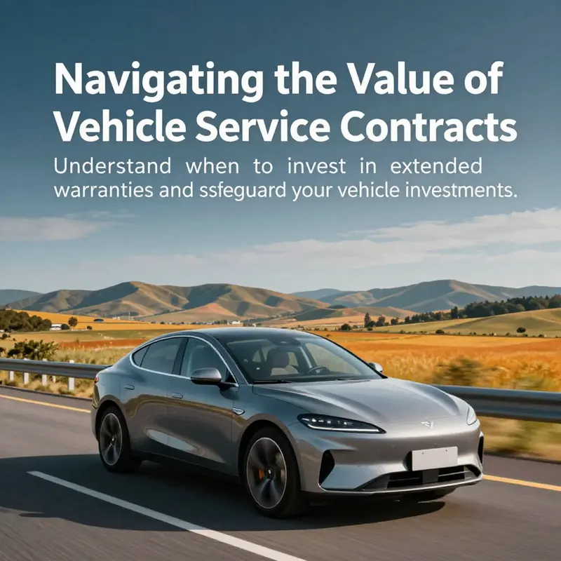 A modern vehicle driving along a scenic highway, illustrating the exploration of vehicle service contract value.