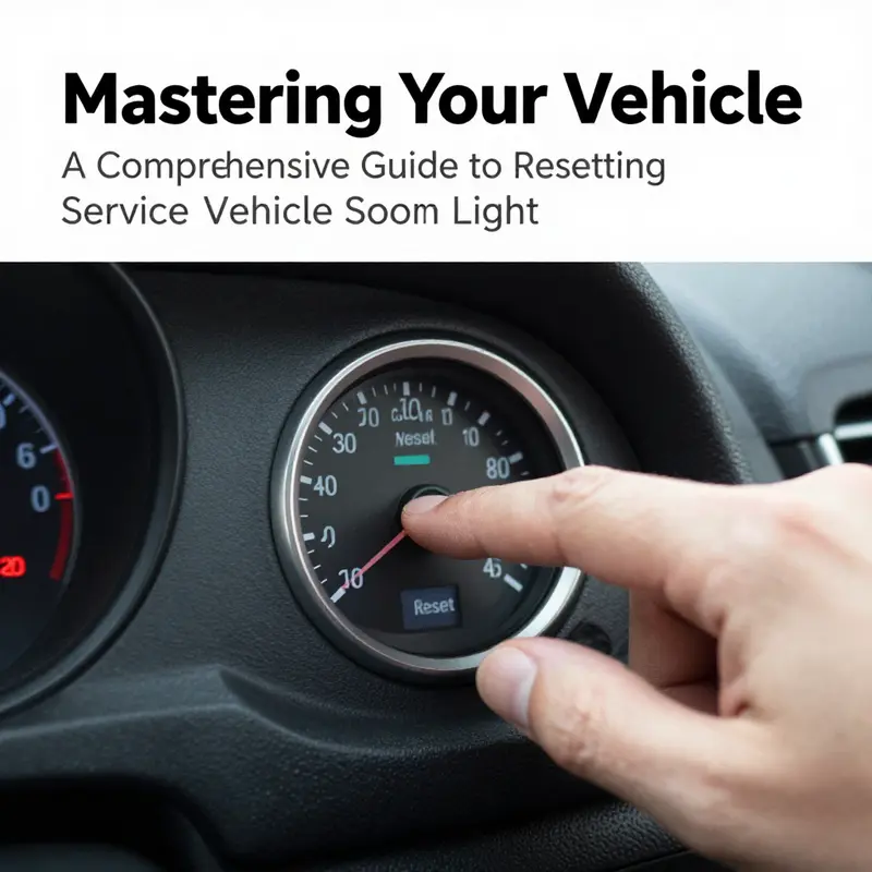 A detailed view of the controls on a car’s dashboard including the reset button for the SVS light.