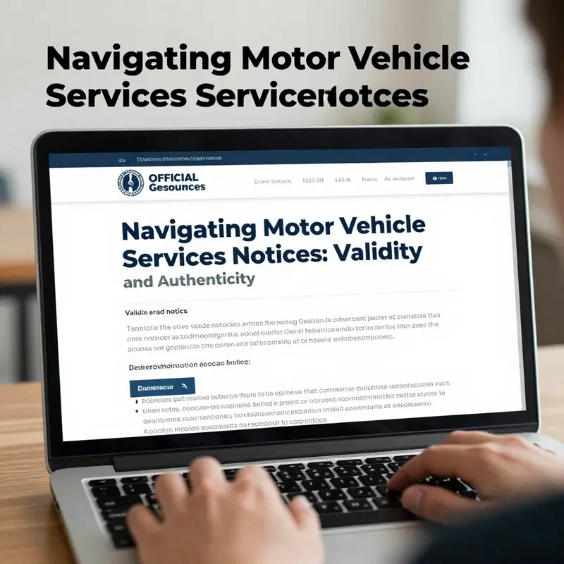 Comparative analysis of a legitimate versus a scam vehicle services notice.