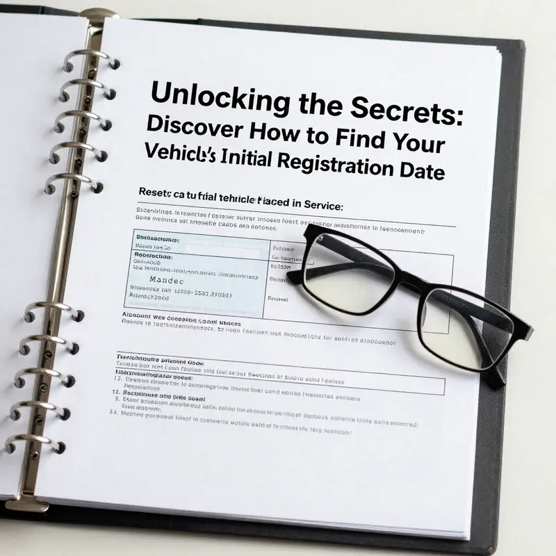 A vehicle registration certificate as a key document for identifying the first registration date.