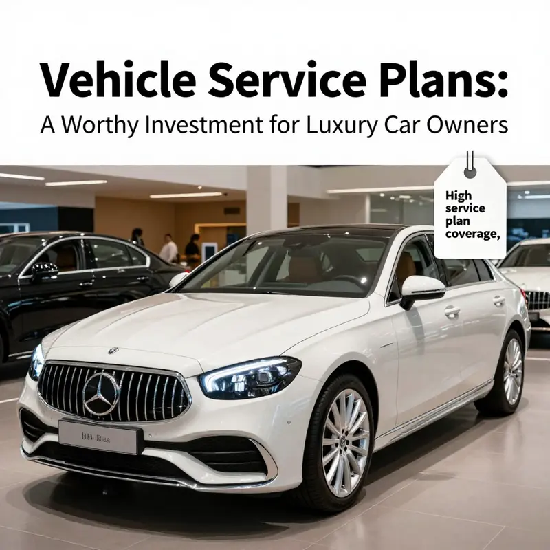 Assessing luxury vehicle service plans in a professional automotive workshop.