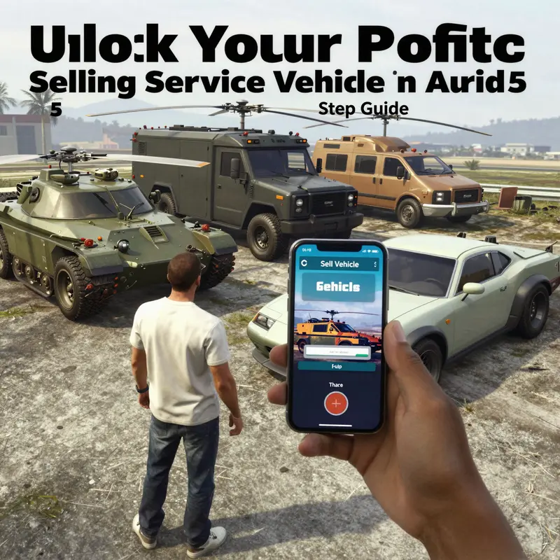 Step-by-step guide on selling service vehicles in GTA 5.