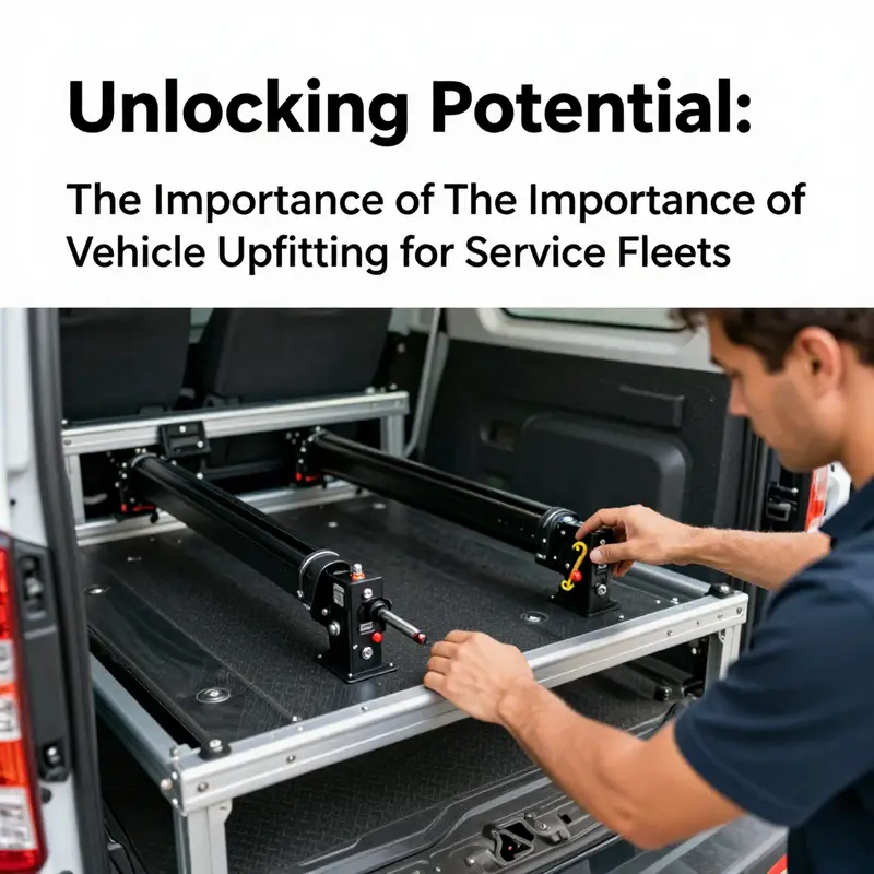 Technicians at work in a modern vehicle upfitting shop, showcasing their expertise and the variety of upfitting components.