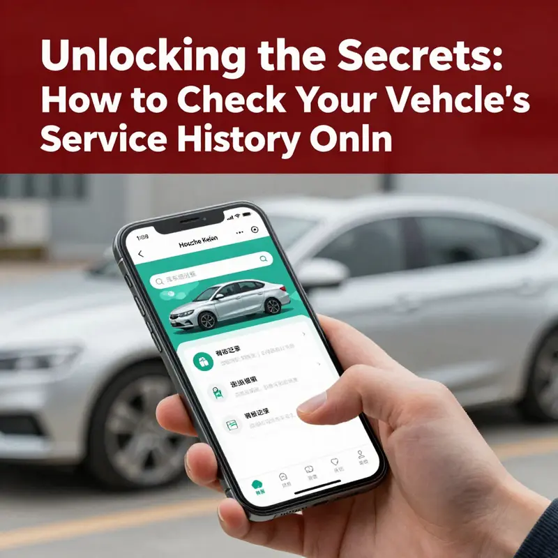 A user accessing vehicle service history through a popular third-party platform.
