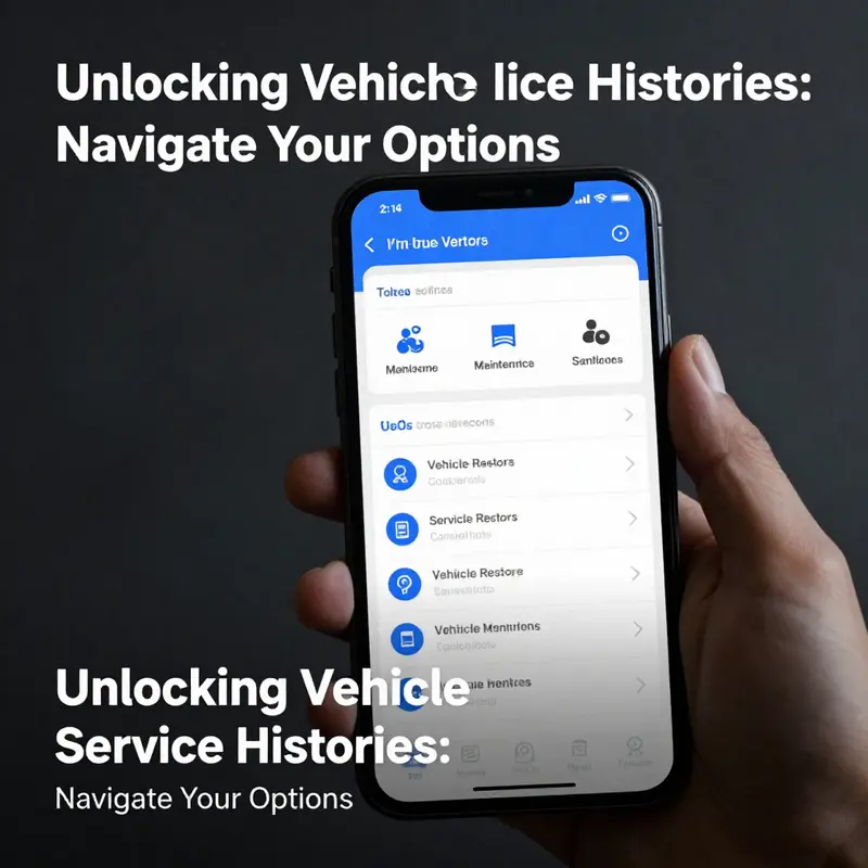 Access vehicle service history easily through third-party platforms.