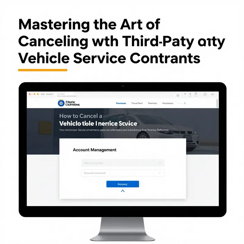 Navigating a manufacturer’s app to cancel a vehicle service contract.