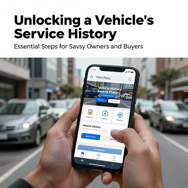 Accessing a detailed vehicle history through a third-party platform.