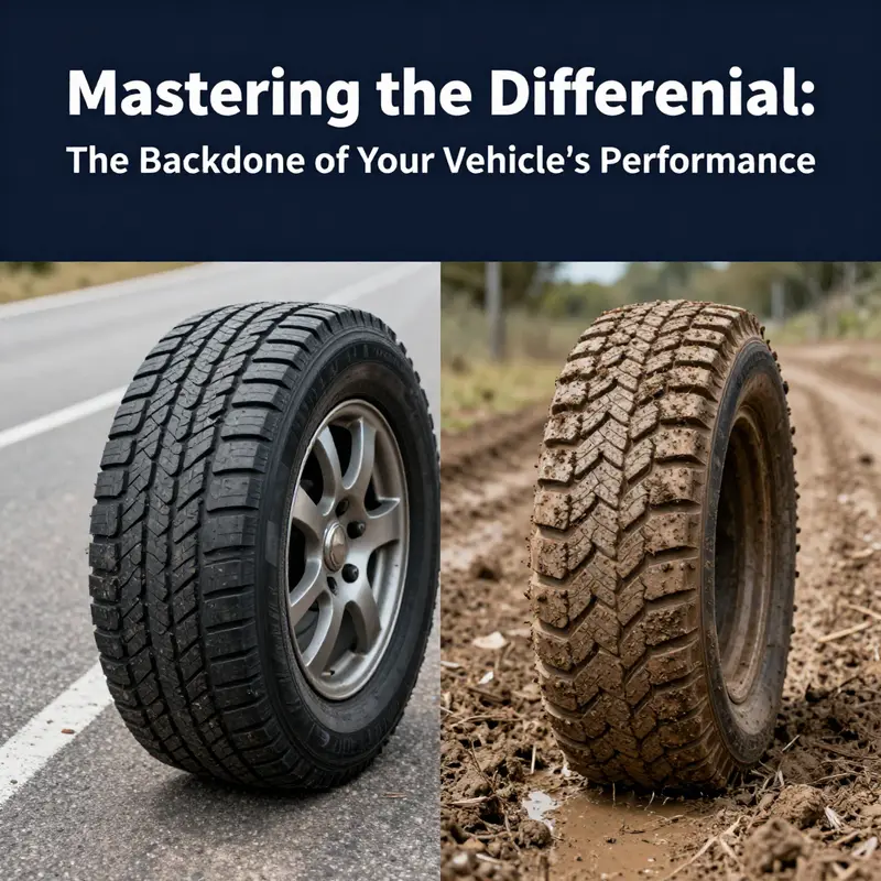 An infographic illustrating the different types of vehicle differentials and their functional benefits.