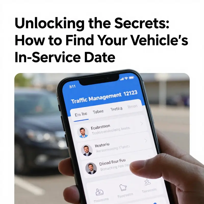 A vehicle registration certificate prominently showing the initial registration date.