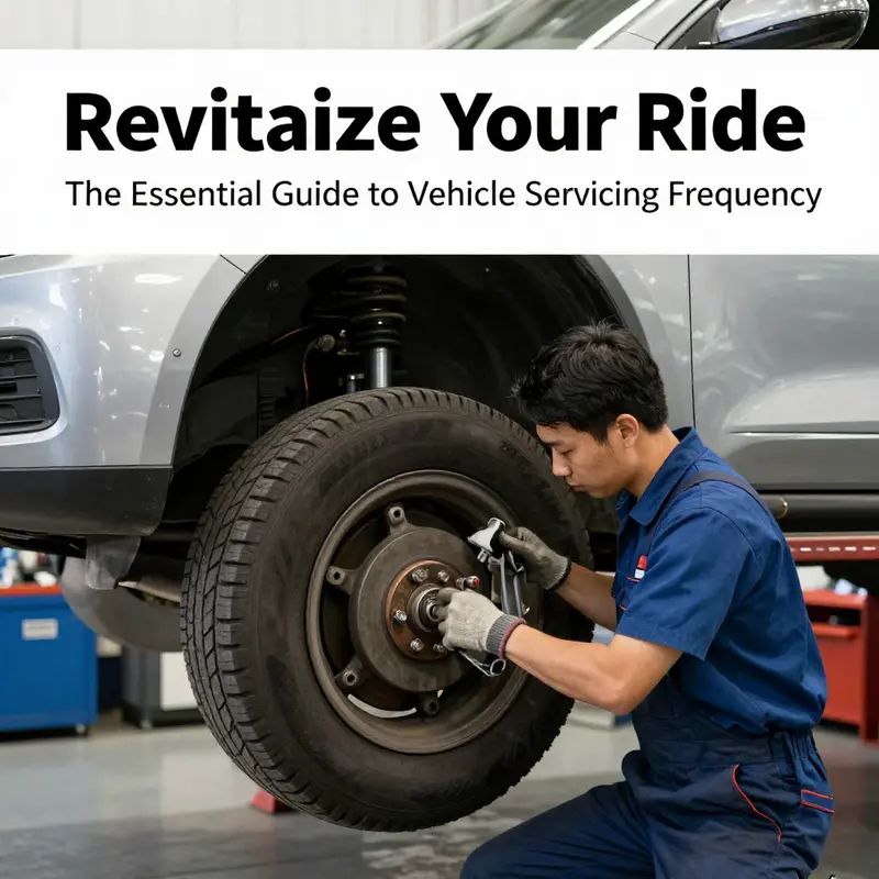 Vehicle servicing intervals based on general guidelines.