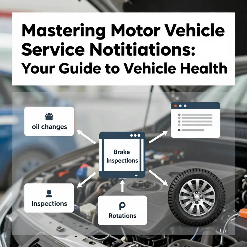 Dashboard alerts indicating essential vehicle maintenance tasks.