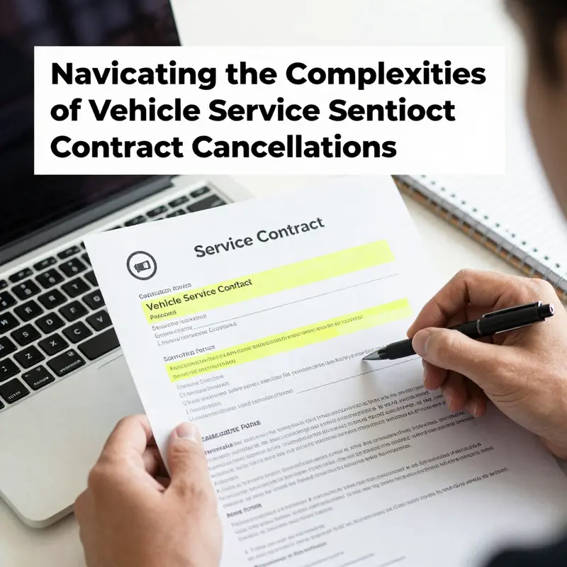 Reviewing the vehicle service contract is crucial to understanding cancellation policies.