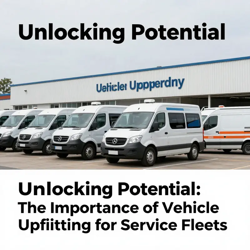 Technicians at work in a modern vehicle upfitting shop, showcasing their expertise and the variety of upfitting components.