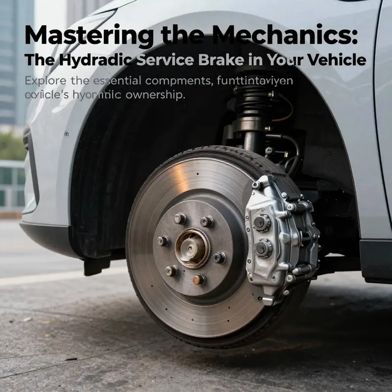 Image of a vehicle with highlighted hydraulic brake components, symbolizing the importance of brake systems.