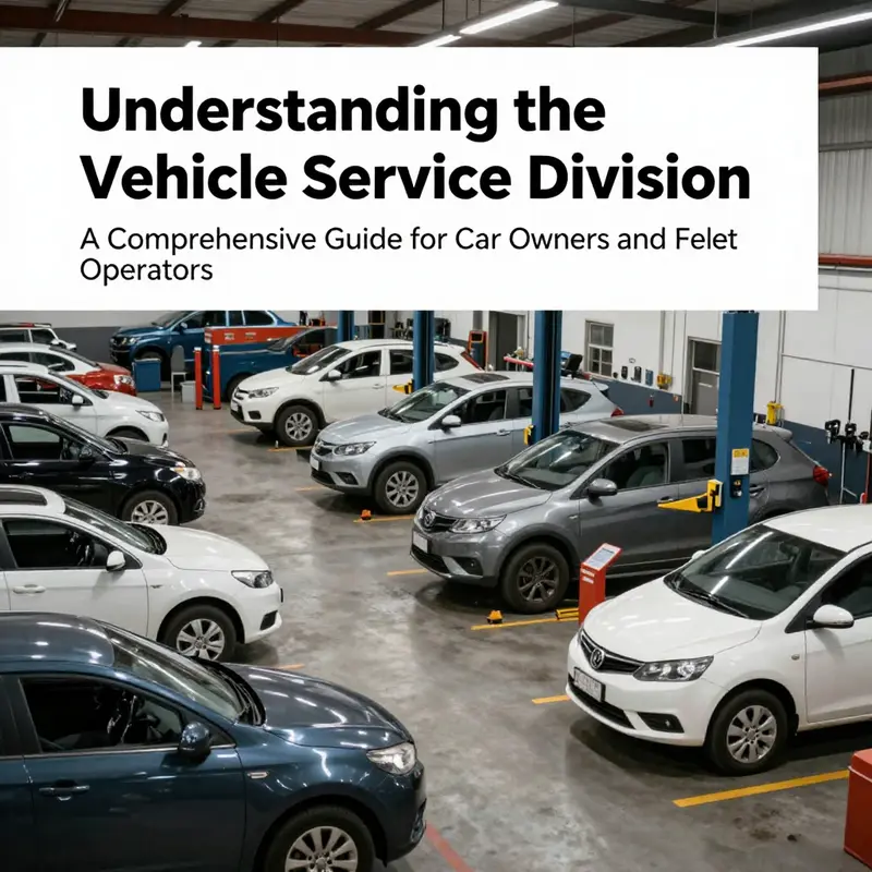A mechanic performing an oil change, reflecting the core functions of a vehicle service division.
