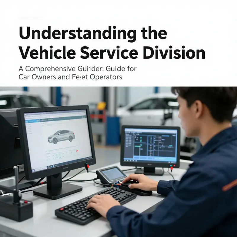 A mechanic performing an oil change, reflecting the core functions of a vehicle service division.
