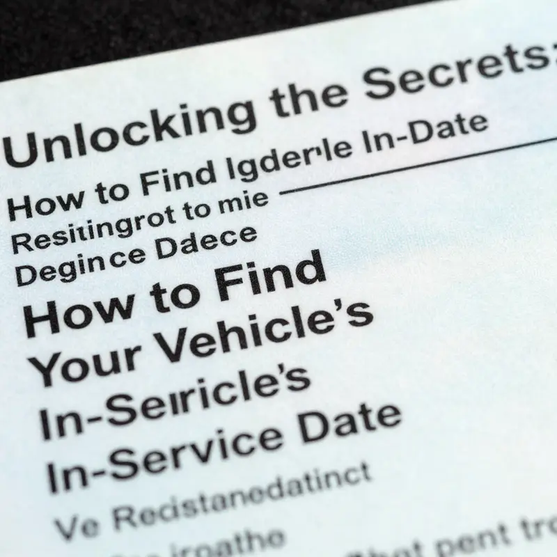 A vehicle registration certificate prominently showing the initial registration date.