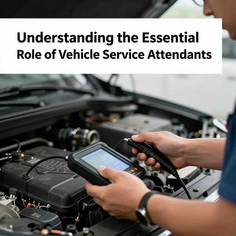 A Vehicle Service Attendant meticulously checks a car’s engine to ensure optimal performance.