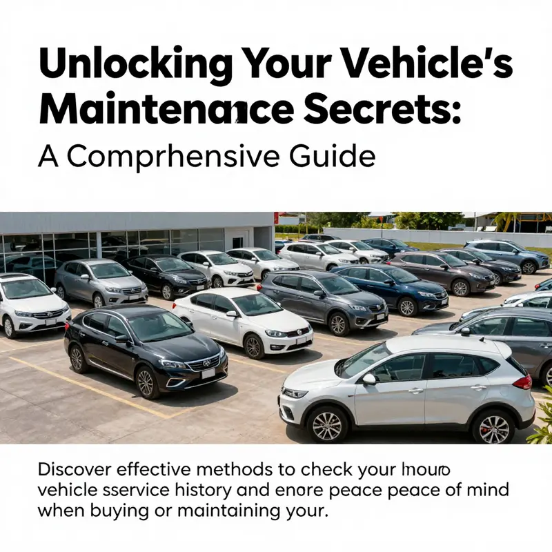 A car dealership with cars organized to reflect vehicle maintenance and history.