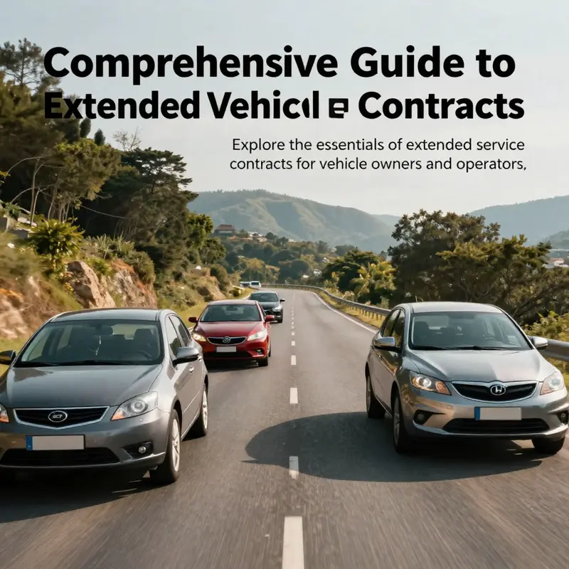A scenic view of vehicles driving on an open road, symbolizing the confidence of driving with extended service contracts.