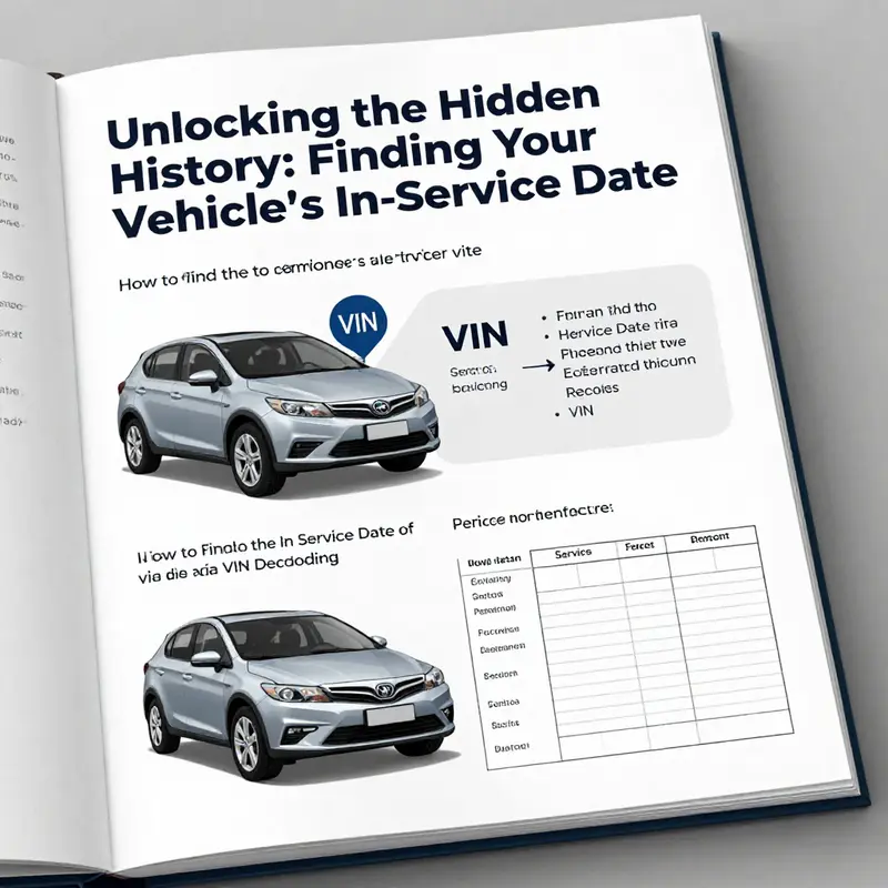 The crucial information within a vehicle registration certificate that reveals the in-service date.
