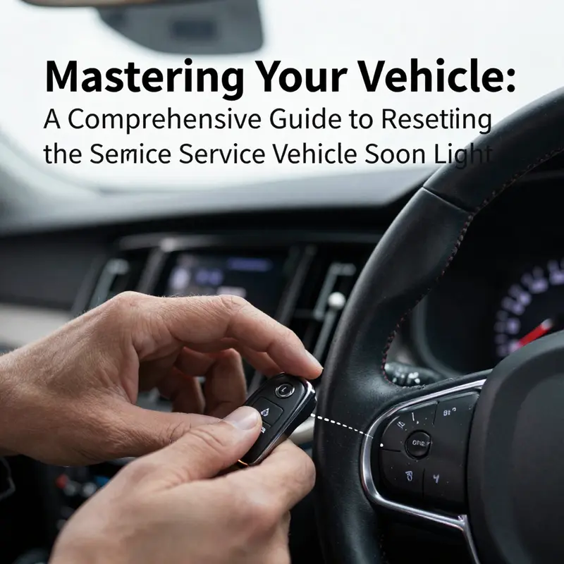 A detailed view of the controls on a car’s dashboard including the reset button for the SVS light.