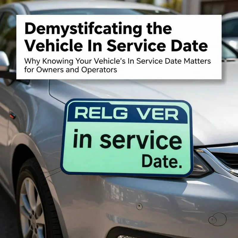 A sunlit image of a well-maintained car showcasing the registration sticker that indicates the vehicle in service date.