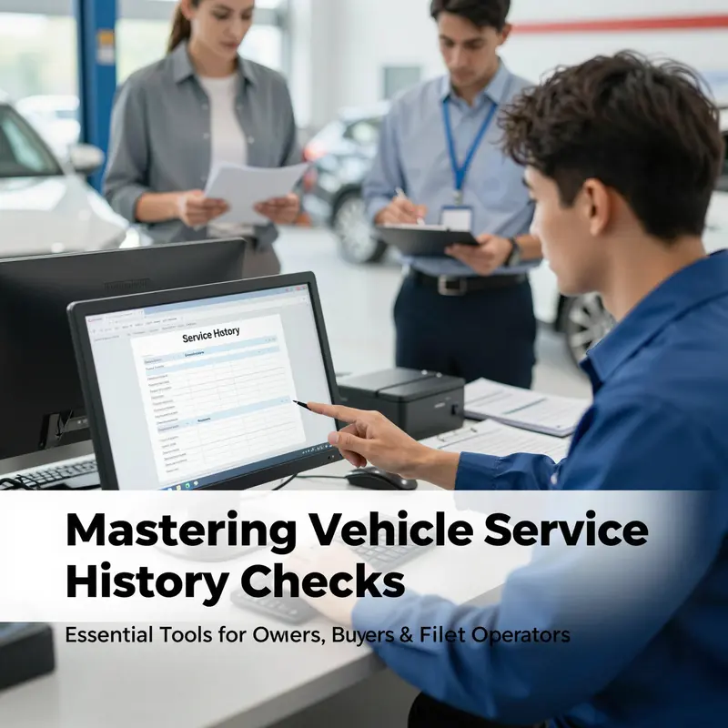 Smartphone displaying a detailed vehicle history report accessed via a third-party platform.