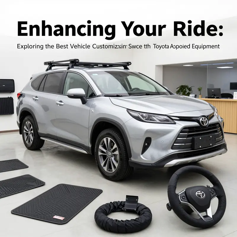 Showcasing Toyota-approved accessories that enhance functionality and style.