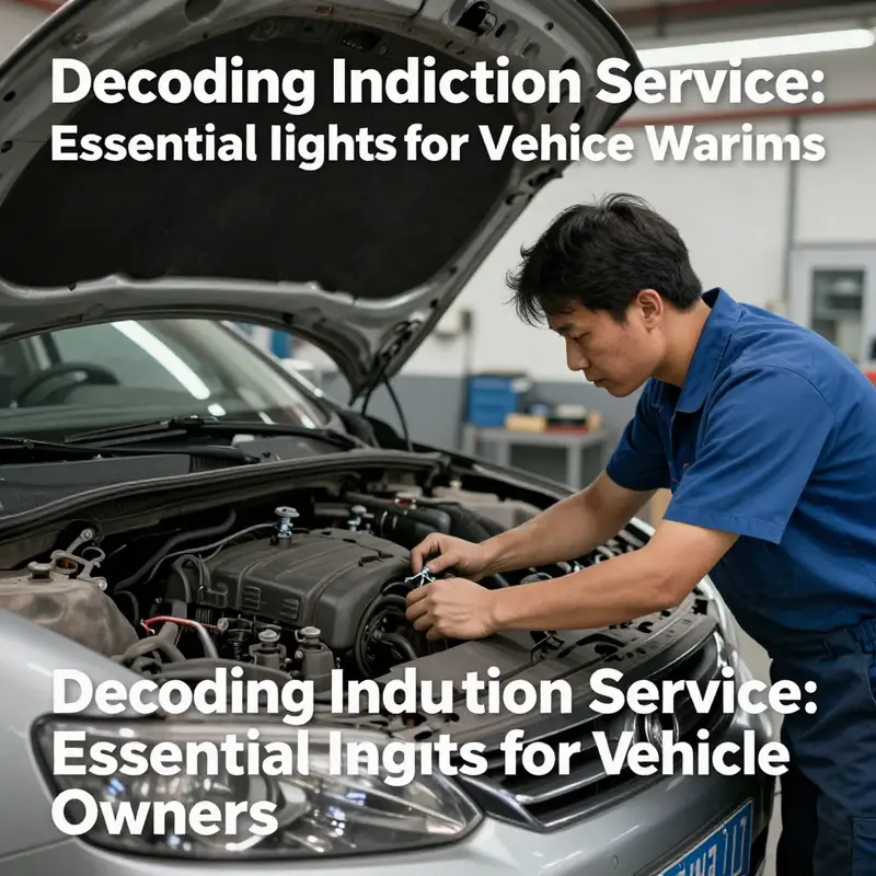 A mechanic clarifying the concept of induction service to a car owner, representing the need for clear vehicle maintenance communication.
