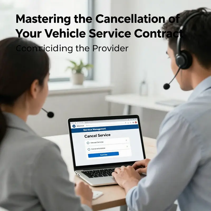 Reviewing the cancellation and refund terms in a vehicle service contract to understand obligations.