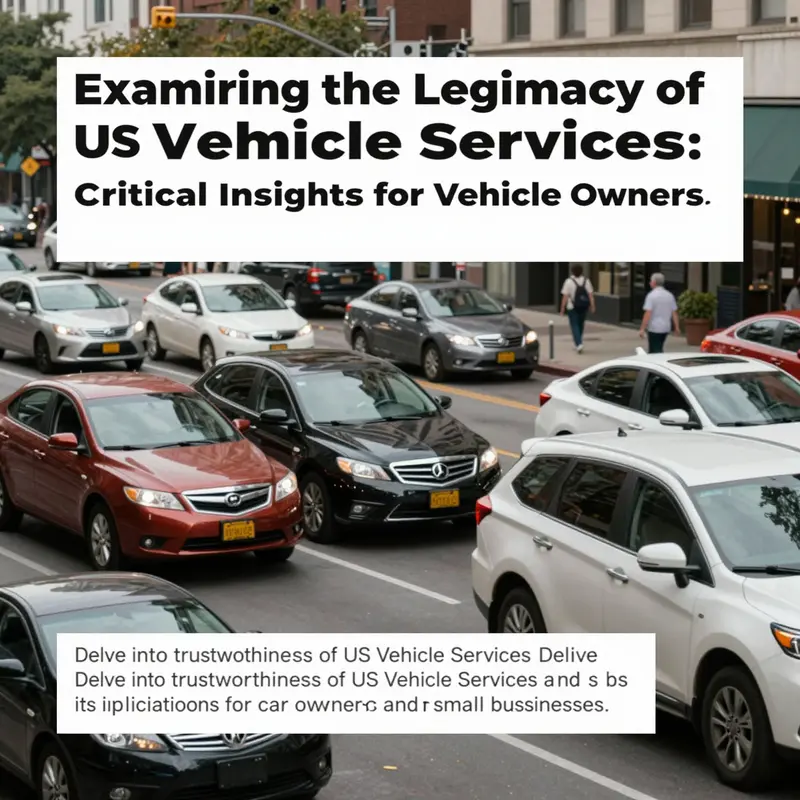 Visual representation of vehicles and service offerings in a city, symbolizing vehicle service legitimacy.