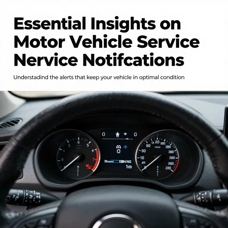 Vehicle on the open road showcasing a service notification on the dashboard.