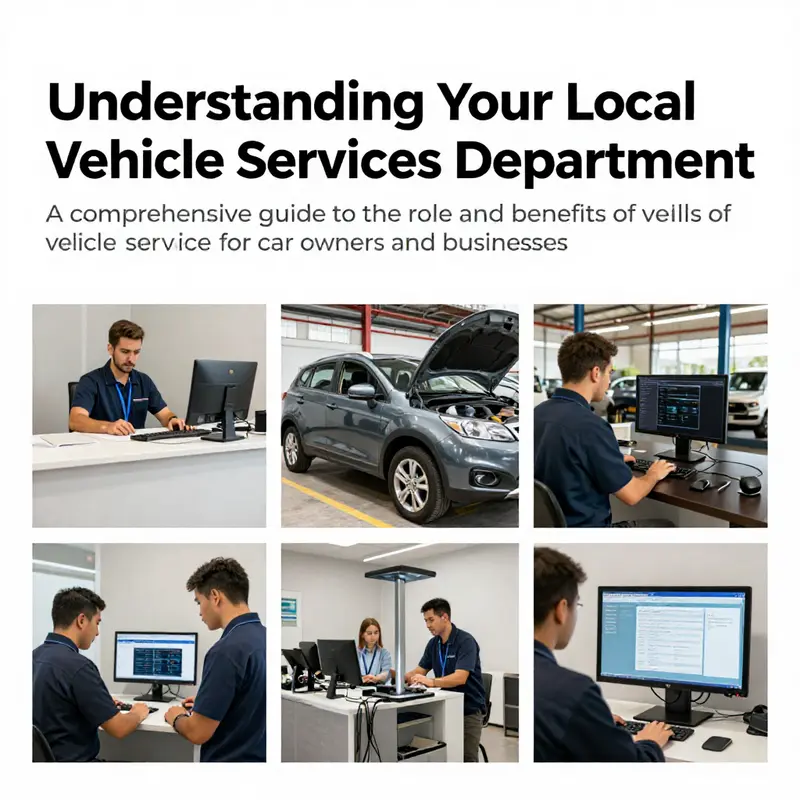 An illustrative overview of the diverse functions provided by the Vehicle Services Department.