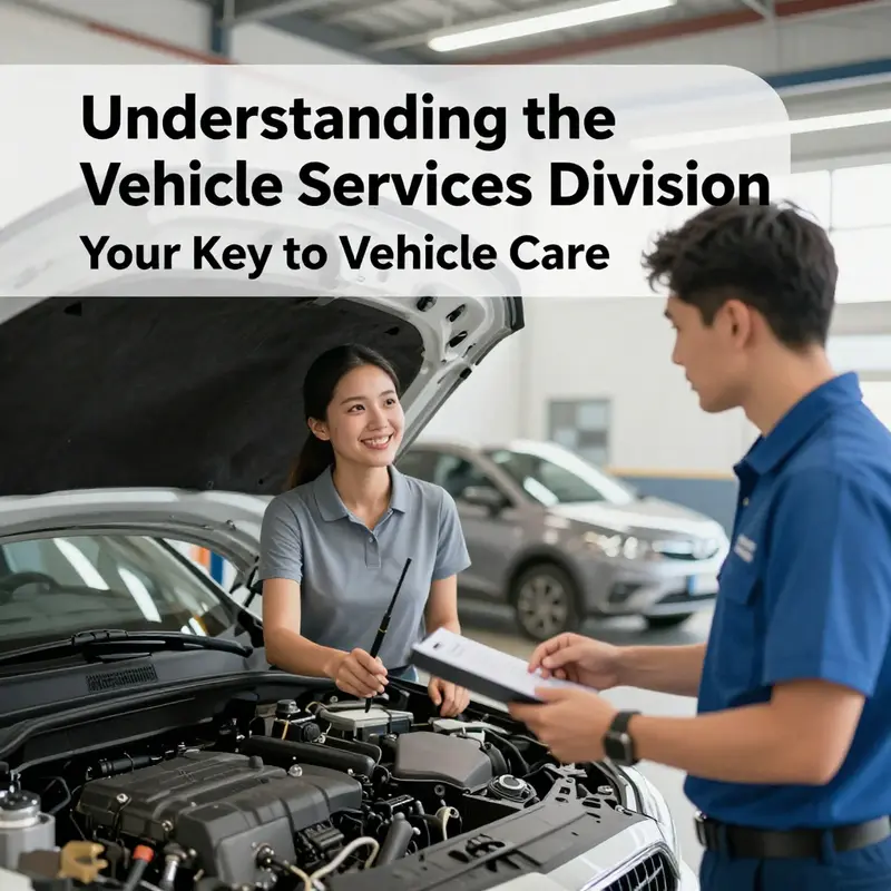 Mechanics at work, showcasing the key functions of the Vehicle Services Division.
