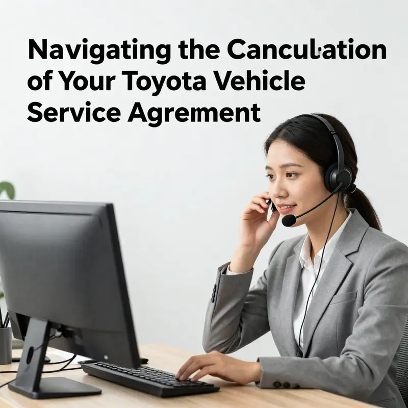 User interacting with the Toyota App to manage services and initiate cancellation.