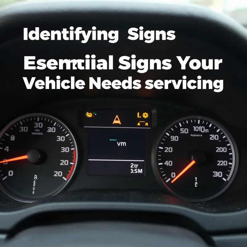 A detailed view of a vehicle’s dashboard showcasing critical servicing indicators for proactive maintenance.