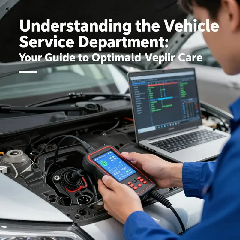 Inside a busy vehicle service department, illustrating the variety of tasks performed to ensure vehicle safety and reliability.