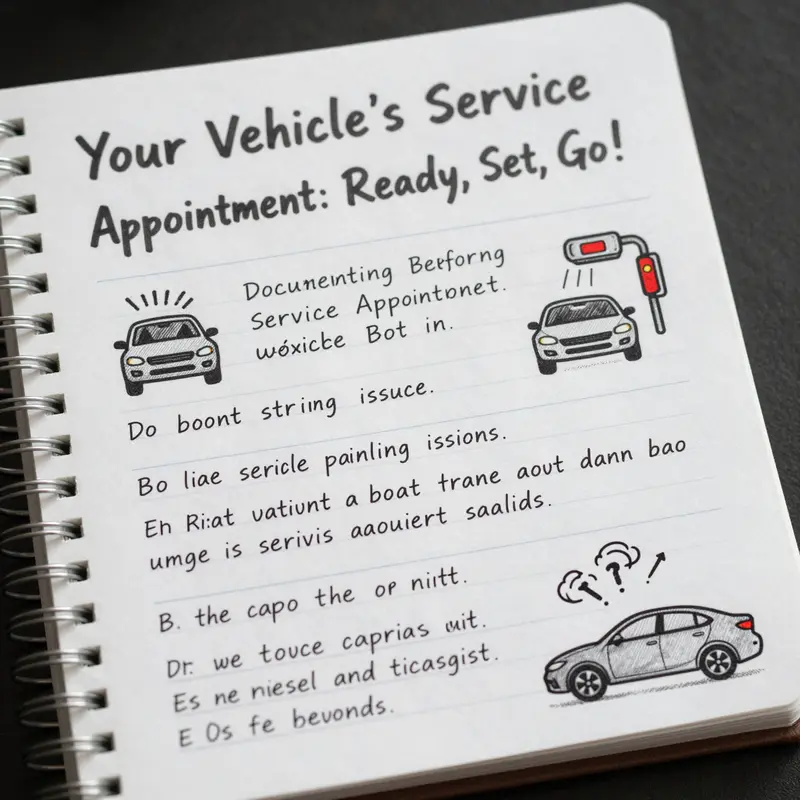 Essential vehicle information is vital for a successful service appointment.