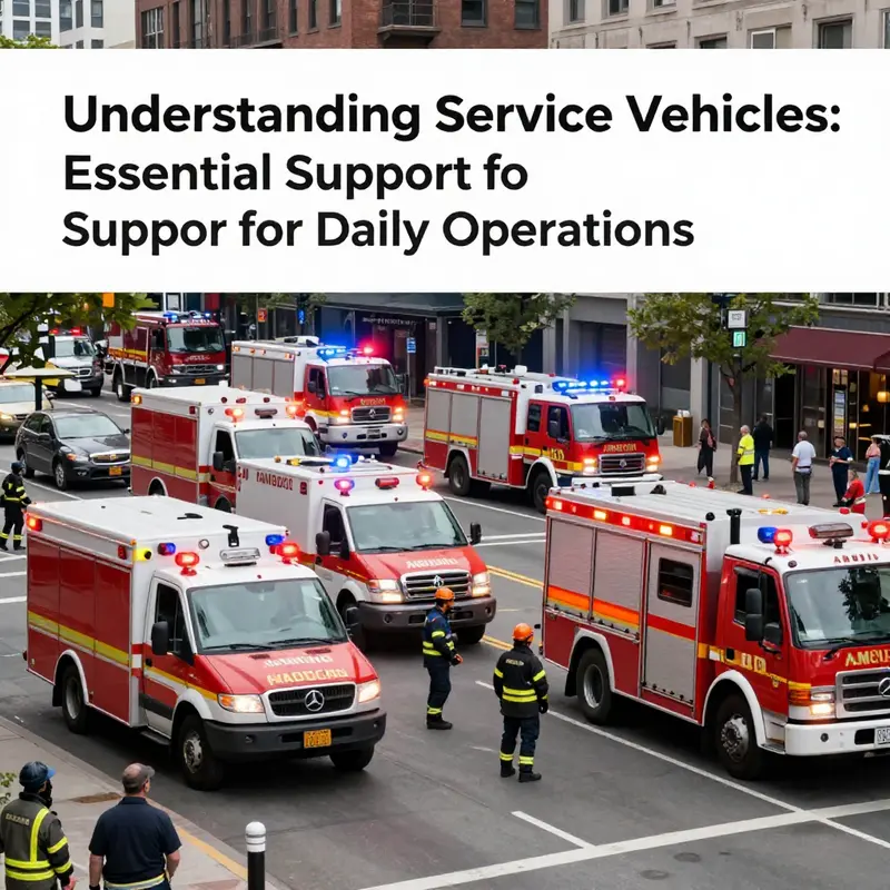 A diverse array of service vehicles that serve essential functions in our communities.