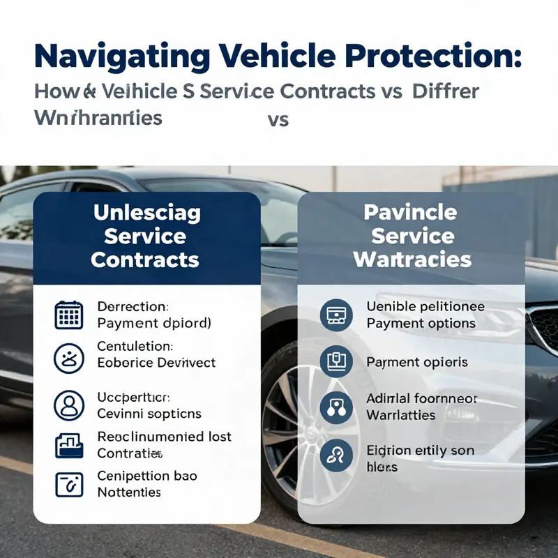 An overview of vehicle service contracts and warranties showcasing their definitions and foundational differences.