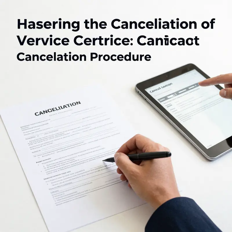 Reviewing the cancellation and refund terms in a vehicle service contract to understand obligations.