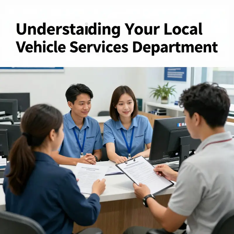 A local DVS team showcasing their roles in helping residents manage vehicle registrations.