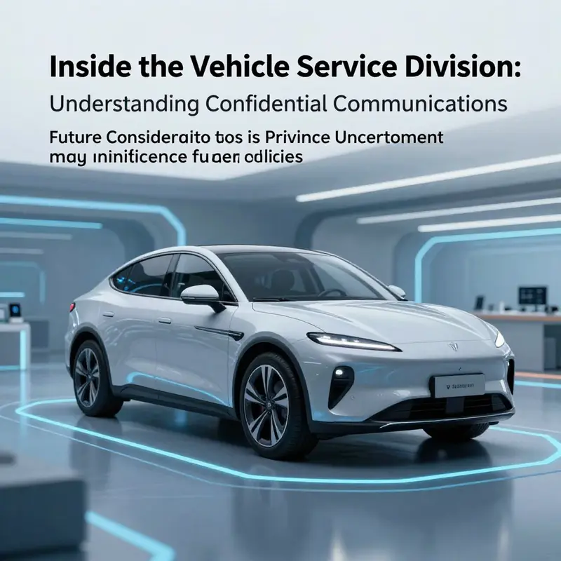 An abstract visual emphasizing the confidentiality of vehicle service communications.