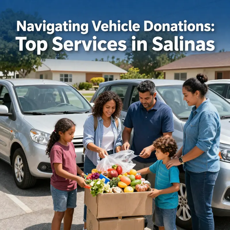 Volunteers at Salinas Valley Food Bank actively engaging with vehicle donors to support food distribution initiatives.